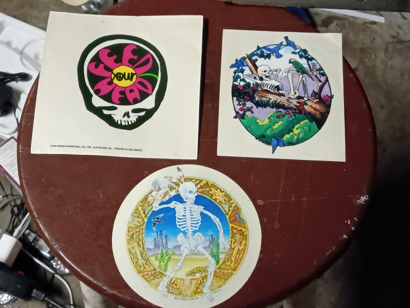 Vintage Early 90's Grateful Dead Sticker Lot. 5 Vintage Early 90's Grateful Dead Sticker Lot. 5