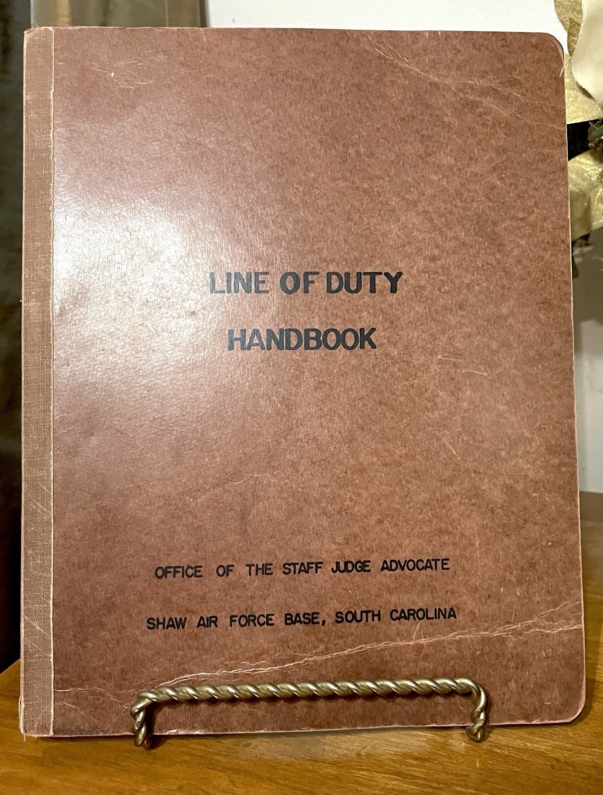 Vintage USAF Line Of Duty Handbook 1959. Shaw AFB. Owned By My Father. Vintage USAF Line Of Duty Handbook 1959. Shaw AFB. Owned By My Father.