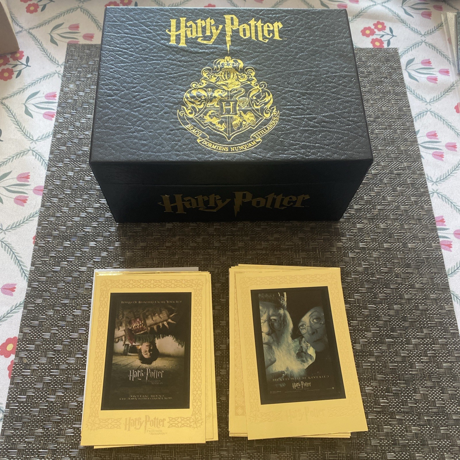 2007 SDCC Artbox Harry Potter Poster Cards Gold Foil Box Set 38+4 Inserts rare
