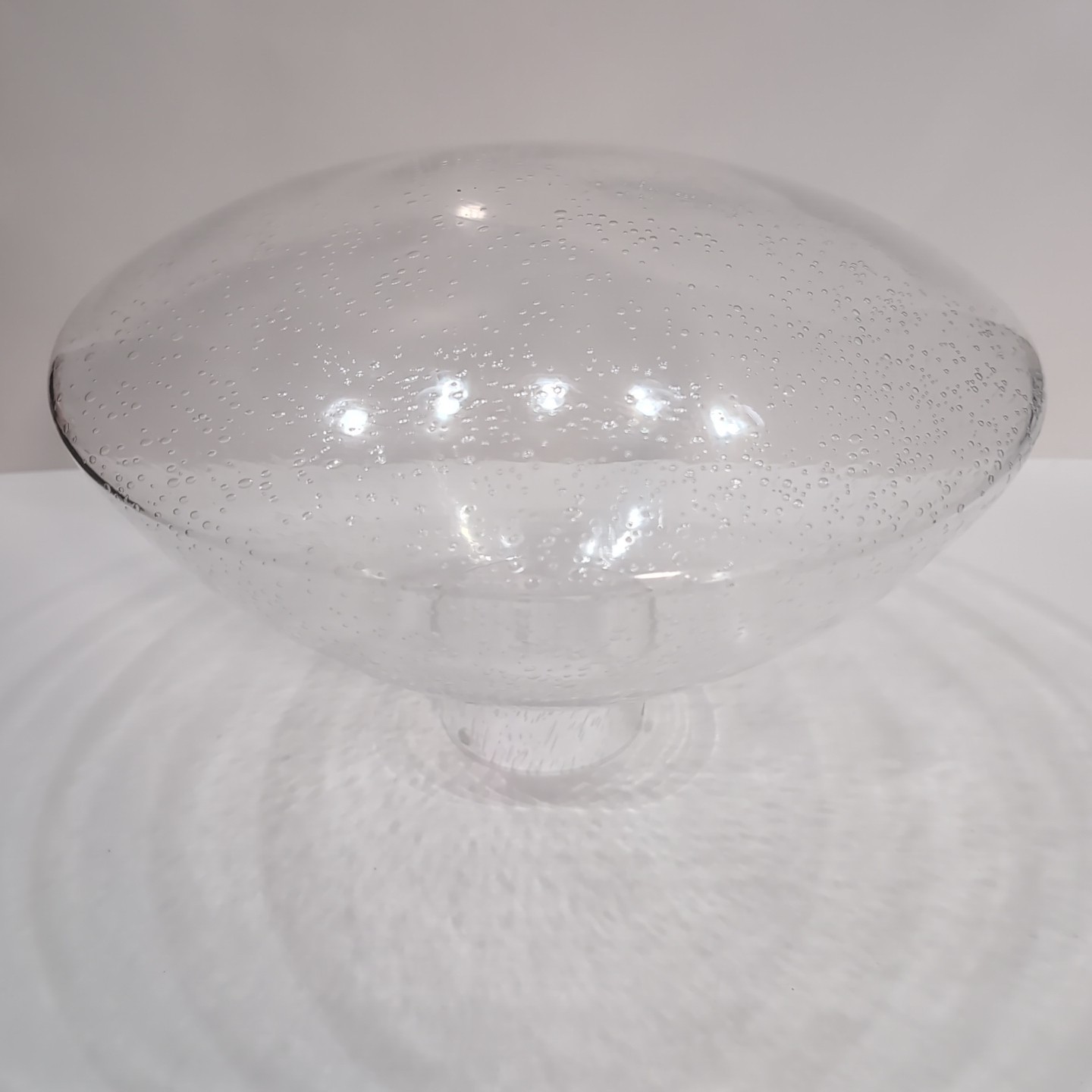 Vintage ART DECO Bubble Glass Ceiling Lamp Globe Dome Bowl MCM 39.5\
