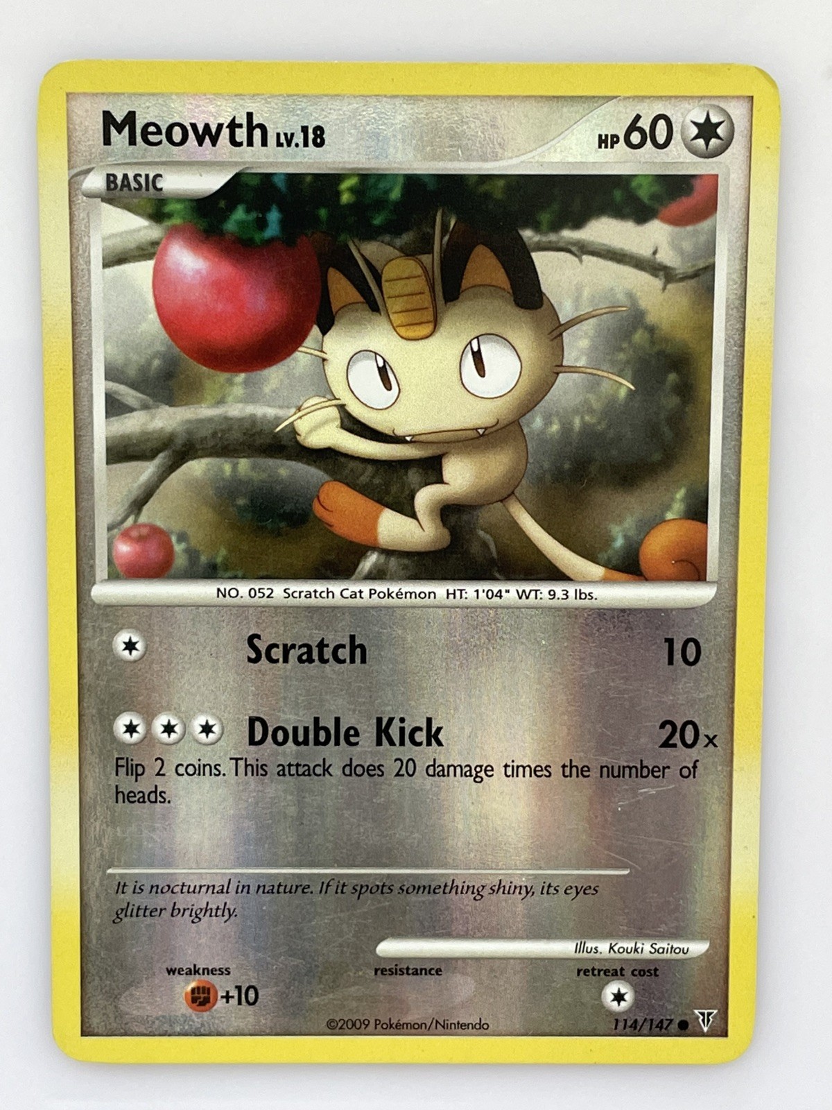 Meowth 114/147 Supreme Victors Reverse Holo Moderately Played (2) Nintendo 2009
