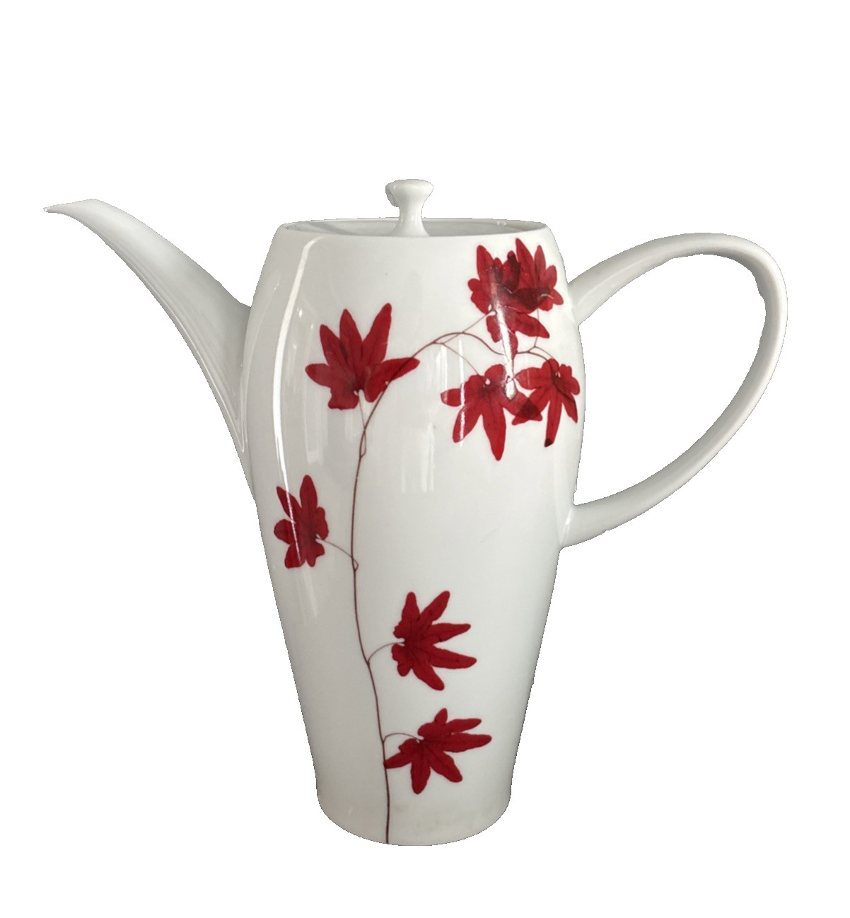 Mikasa Pure Red SL-134~ Coffee Pot with Lid-pristine condition