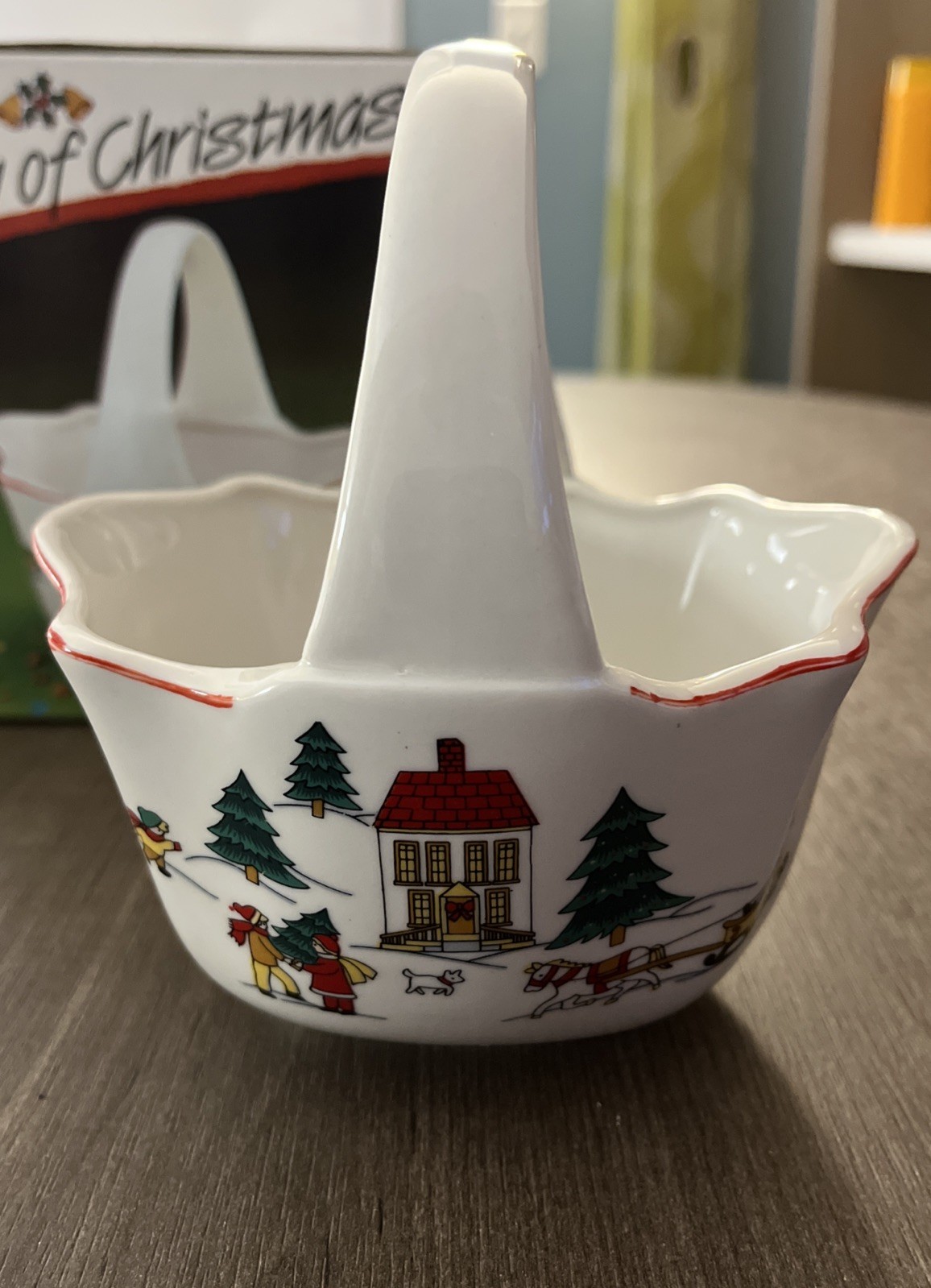 Vintage 1987 Joy of Christmas Classic Collectors Studio Limited Run Holiday Dish