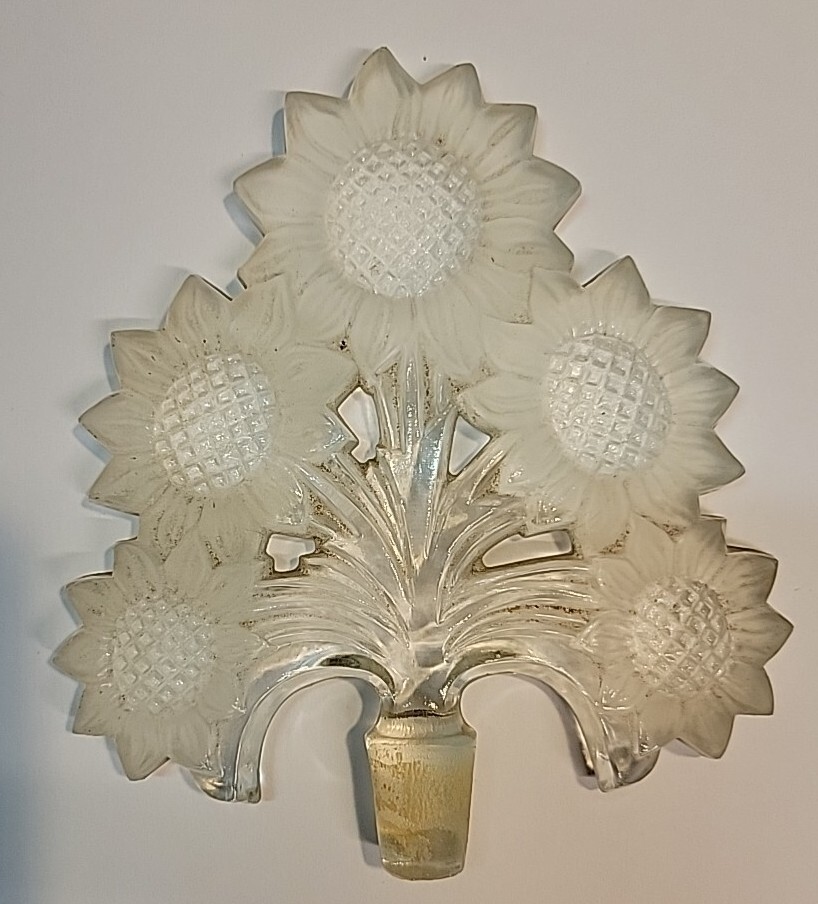Vintage - Irice Imports - Imperial Glass - Sunflower Perfume Stopper/Applicator Vintage - Irice Imports - Imperial Glass - Sunflower Perfume Stopper/Applicator