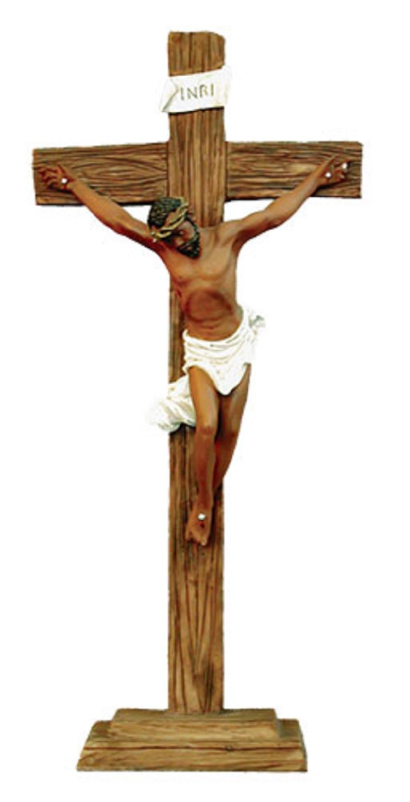 Ebony Treasures African American Jesus Crucified Cross Resin Multicolor Figurine Ebony Treasures African American Jesus Crucified Cross Resin Multicolor Figurine