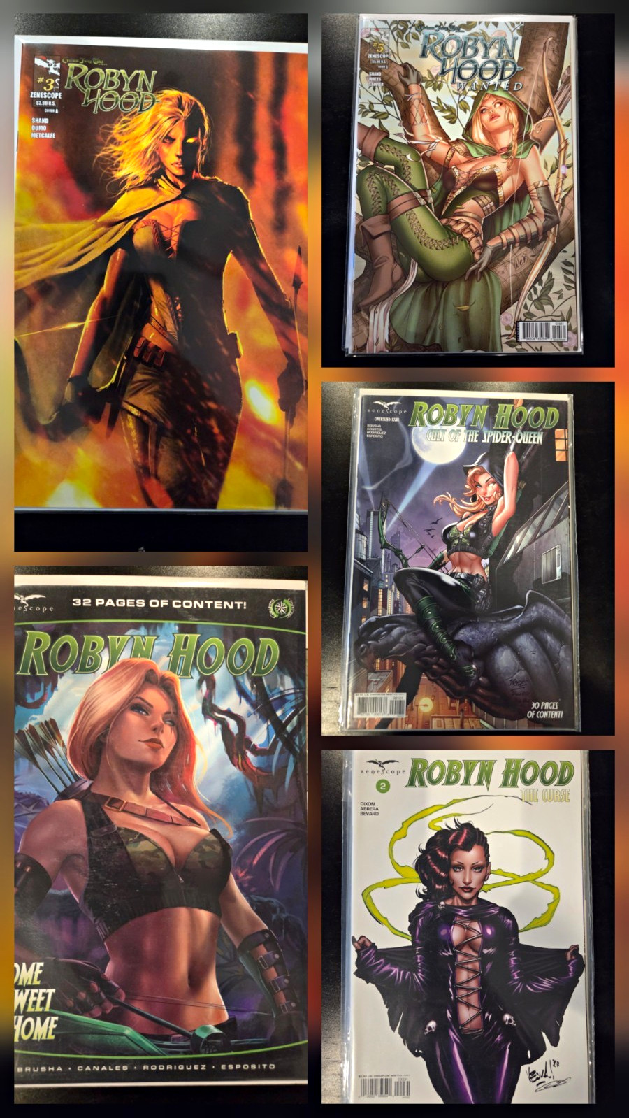 Robyn Hood Comic Book Lot (See Pics) Grimm Fairy Tales
