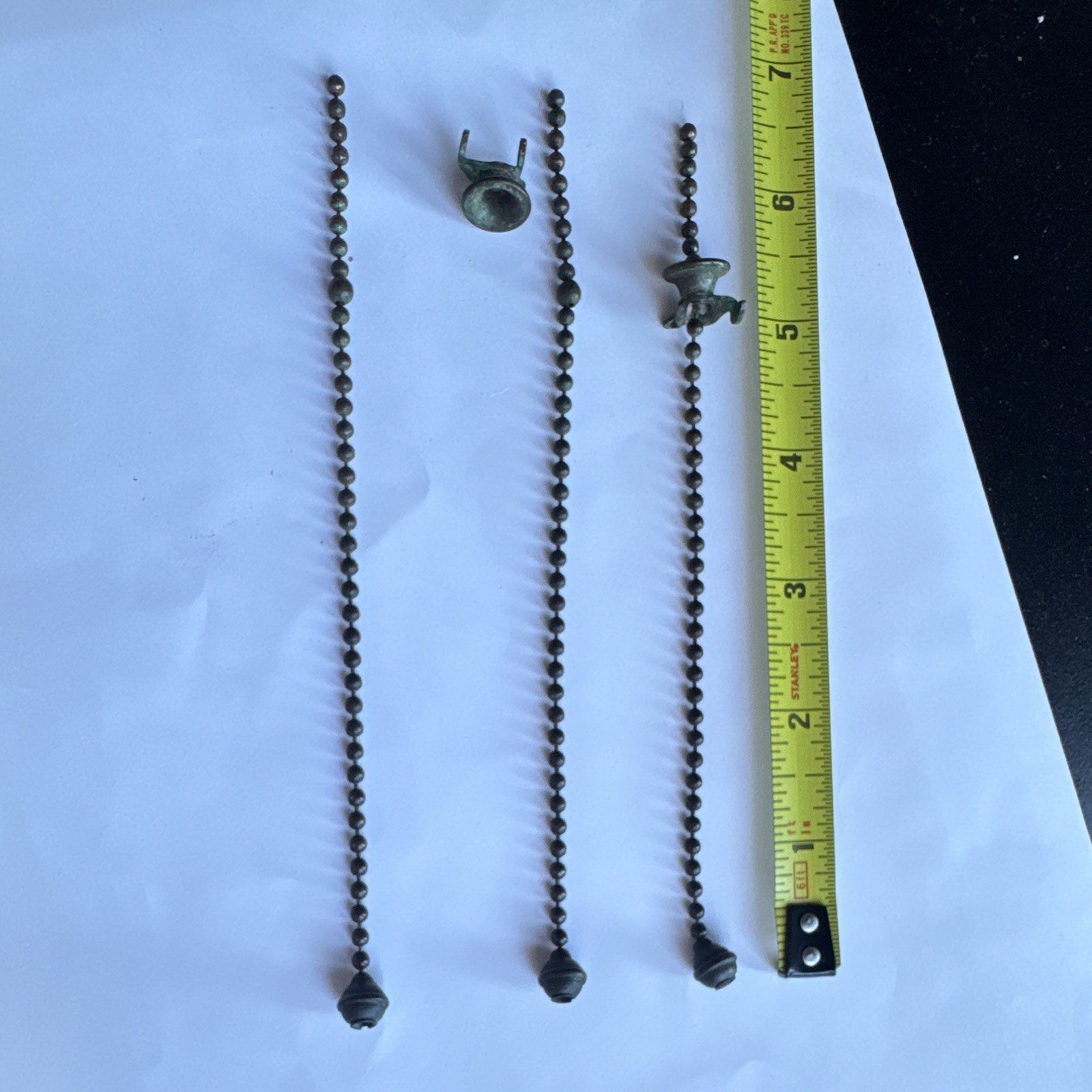 Tiffany studios lamp chain pulls 4x nice patina