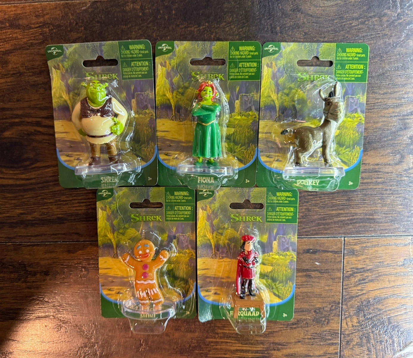 DreamWorks Shrek Figure Set of 5 Shrek Fiona Donkey Gingy Puss in Boots New
