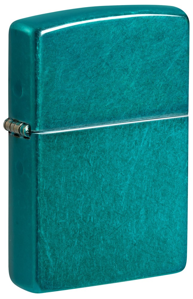 Zippo Classic Candy Teal Windproof Pocket Lighter, 24004 Zippo Classic Candy Teal Windproof Pocket Lighter, 24004