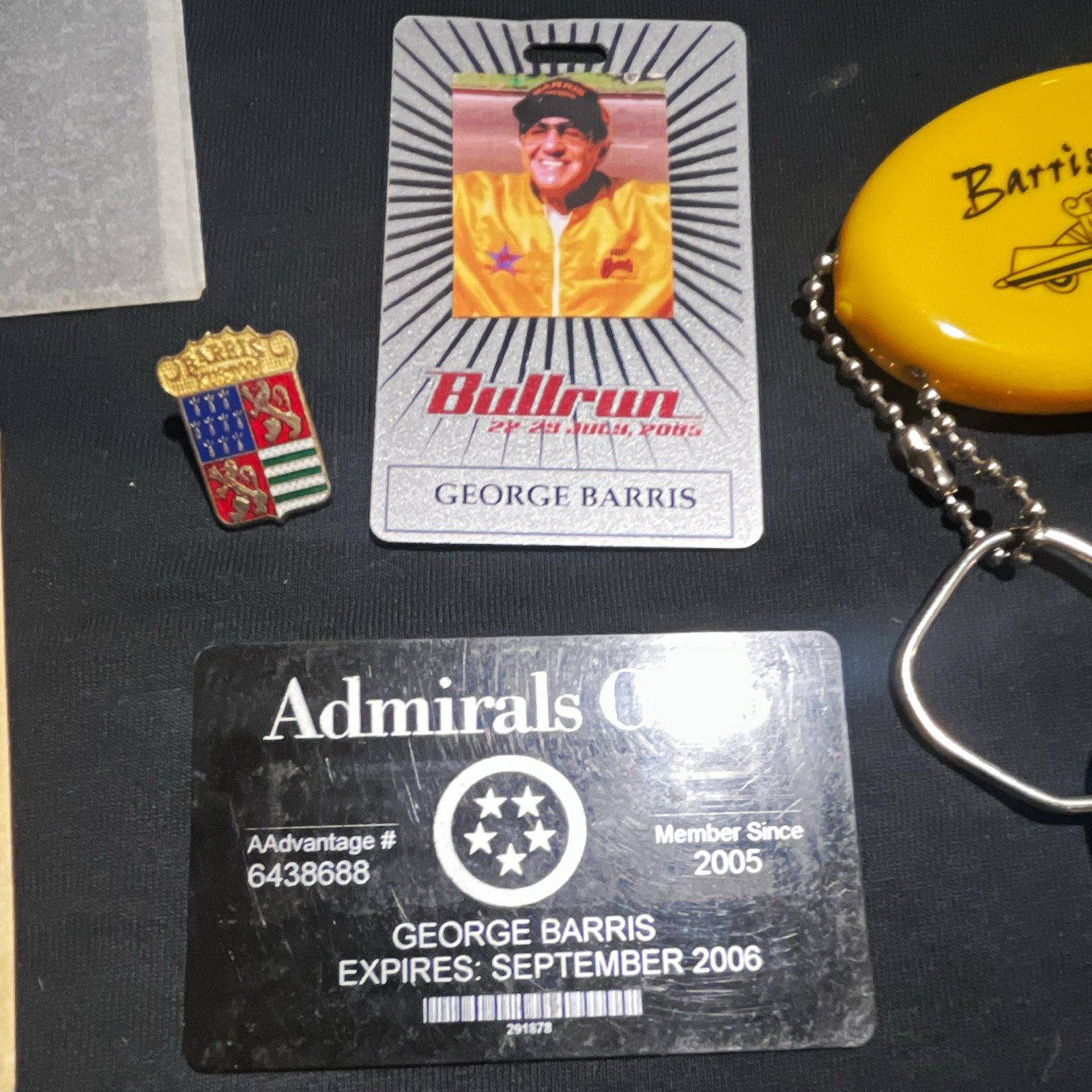 George Barris Identification pass vintage business cards personal pin &Negatives George Barris Identification pass vintage business cards personal pin &Negatives