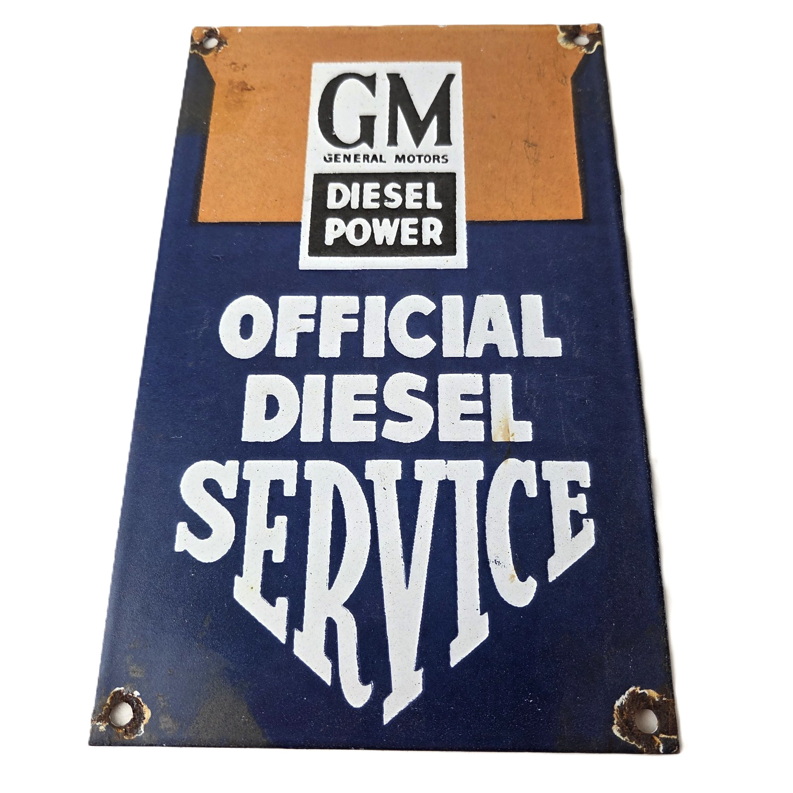 Vintage General Motors Sign - GM Automobiles Trucks Gas Diesel Porcelain Sign Vintage General Motors Sign - GM Automobiles Trucks Gas Diesel Porcelain Sign
