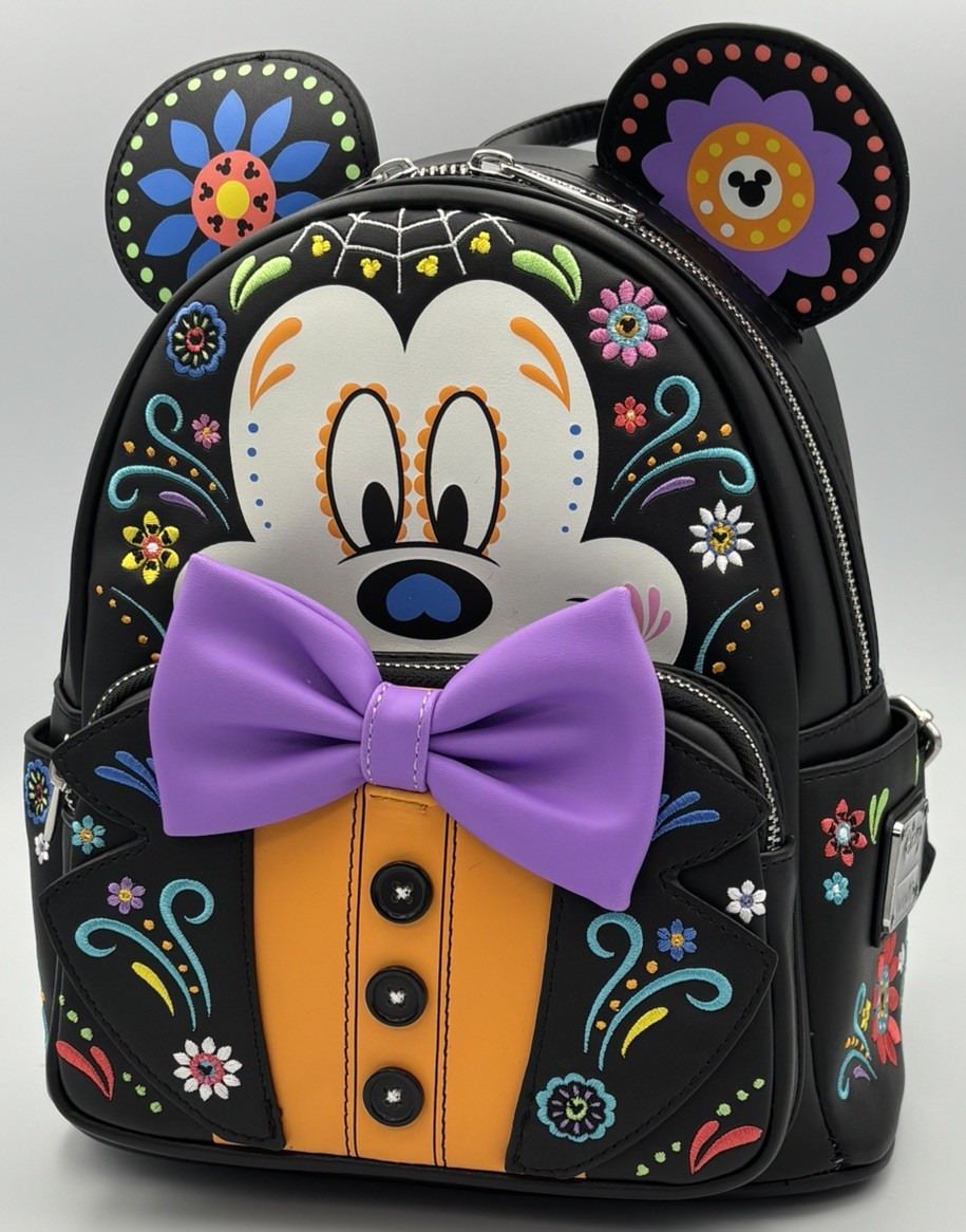 Loungefly Disney Mickey Mouse Sugar Skull Mini Backpack NWT, WDBK2424, 2022 đź’€ Loungefly Disney Mickey Mouse Sugar Skull Mini Backpack NWT, WDBK2424, 2022 đź’€