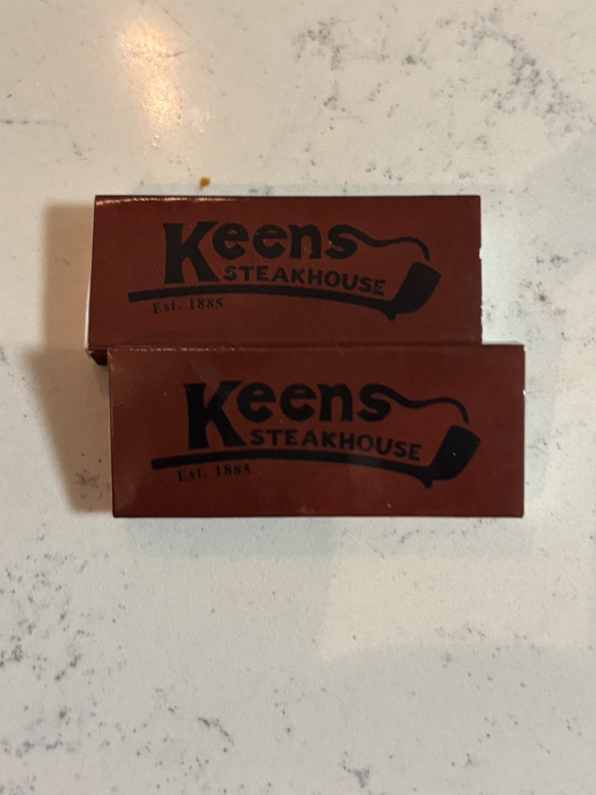 Matches From The Iconic Keens Steakhouse On 36th Street And 6th Ave NYC Matches From The Iconic Keens Steakhouse On 36th Street And 6th Ave NYC