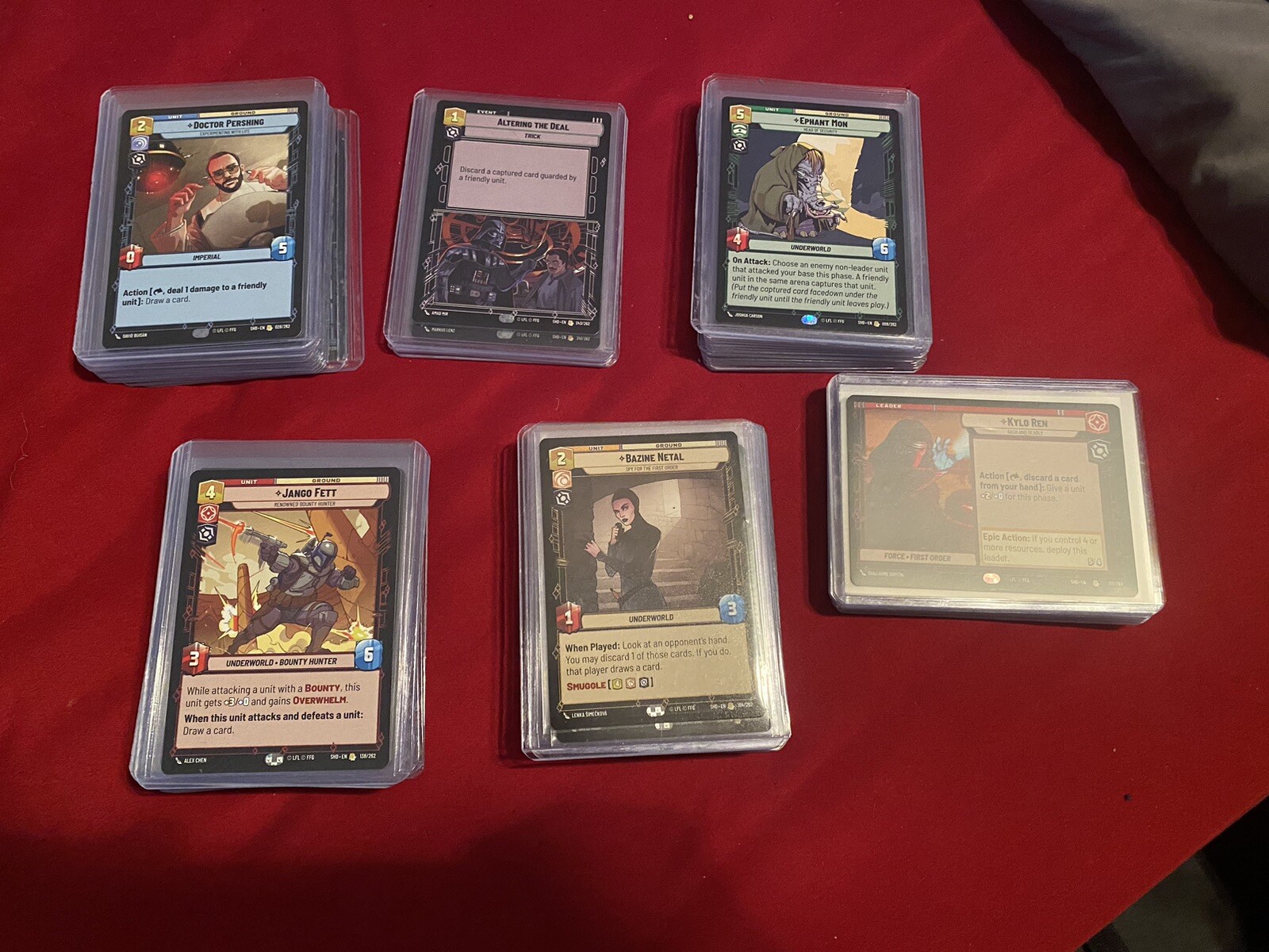 Star Wars Unlimited Shadows Of The Galaxy COMPLETE Rare Set