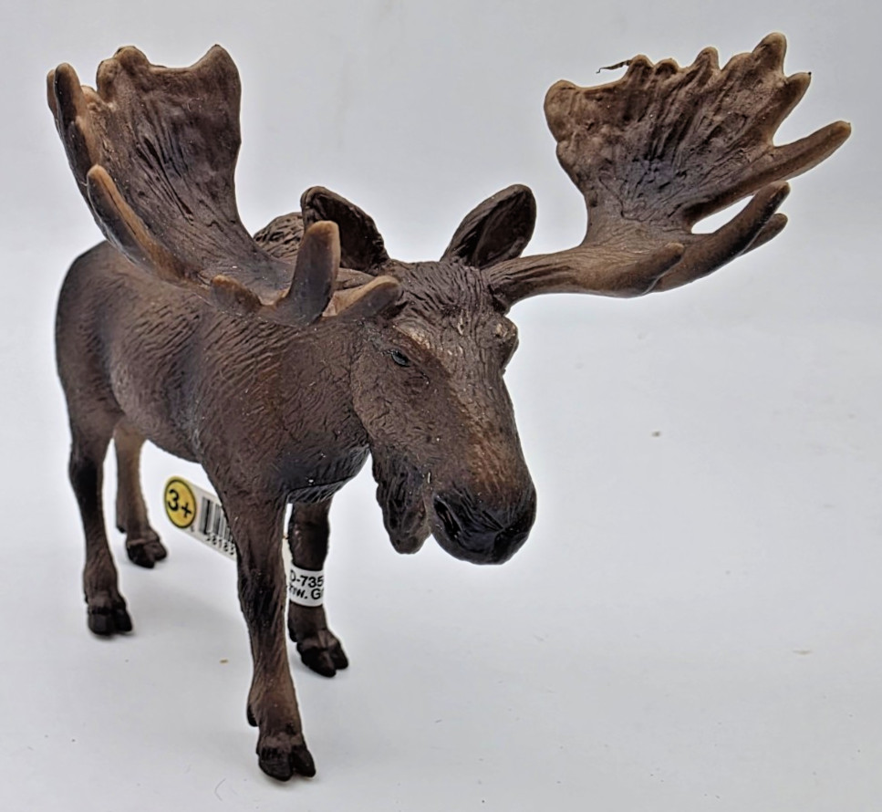 2000s Schleich Moose Bull Wild Life Series Retired Figure New w/tags