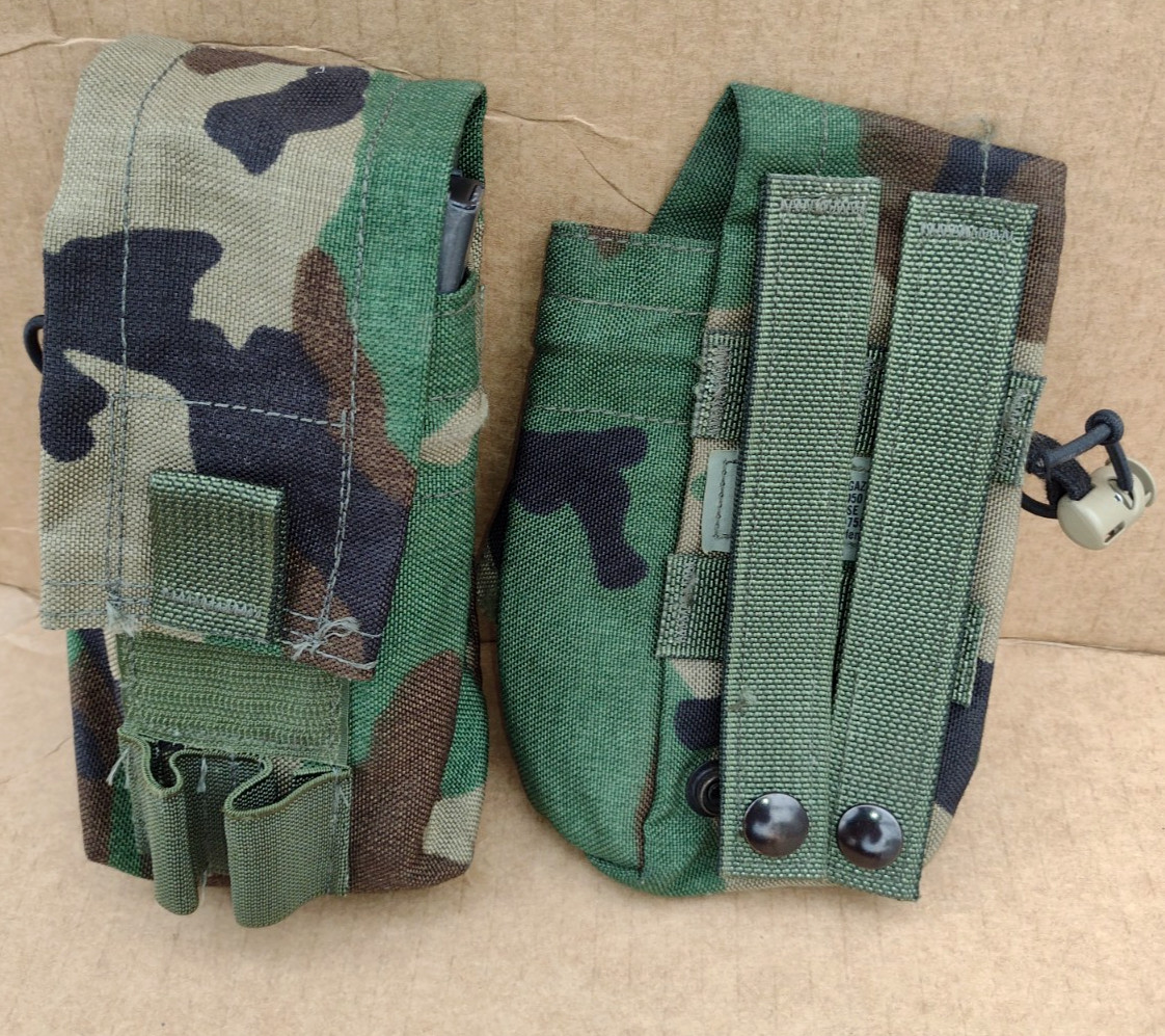 (1) SDS RACK WOODLAND MAG POUCH DOUBLE CQB STYLE 4050 (1) SDS RACK WOODLAND MAG POUCH DOUBLE CQB STYLE 4050