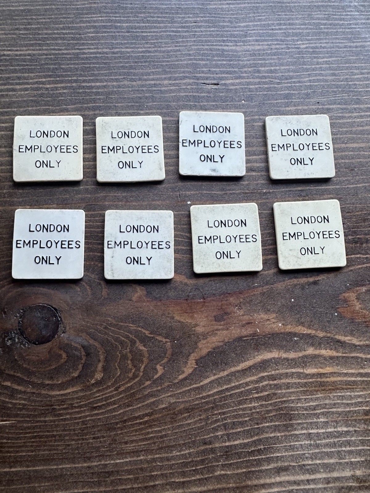 These are vintage London’s Farm Dairy employee milk tokens This is for One (1) These are vintage London’s Farm Dairy employee milk tokens This is for One (1)