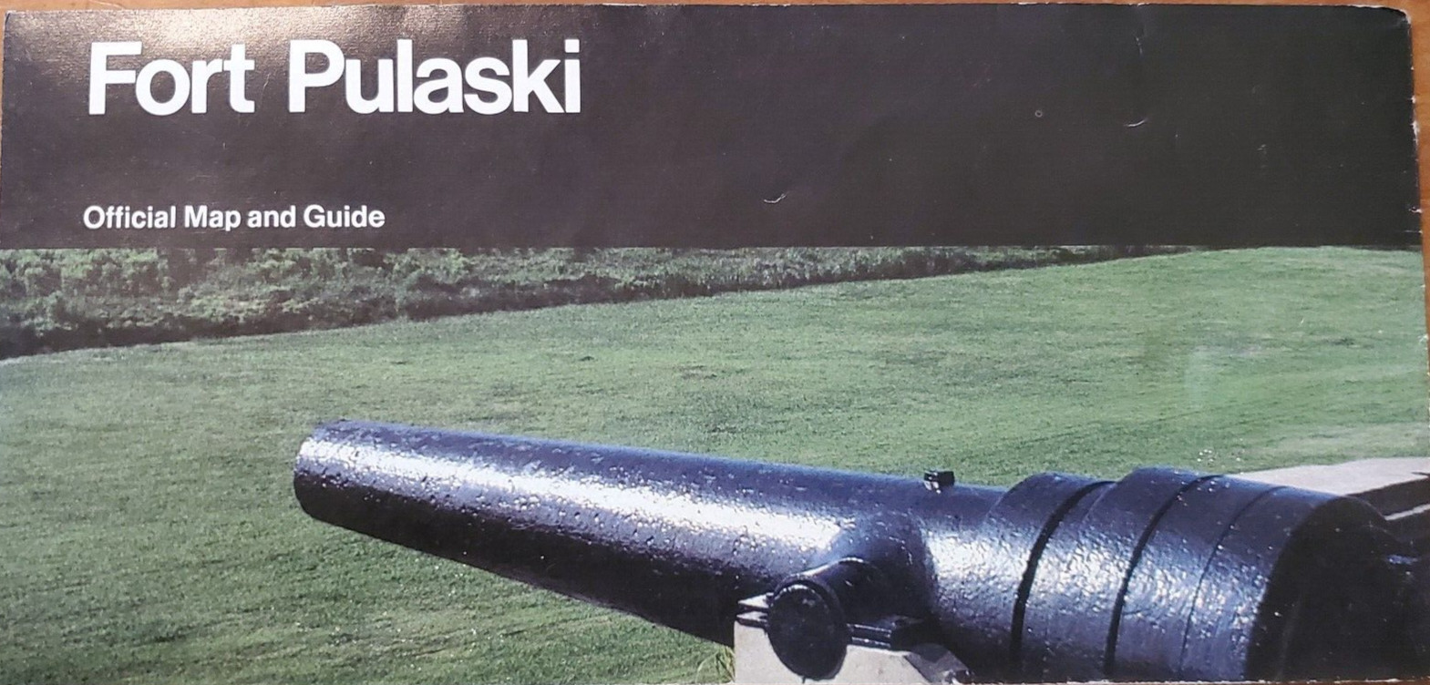 Fort Pulaski Official Map and Guide from the 1990s