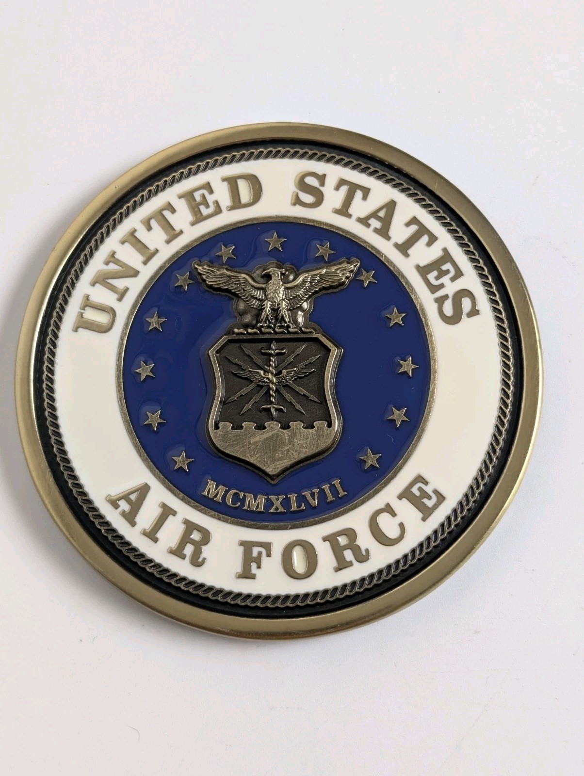 Batesville LifeStories US Air Force USAF Magnetic Casket Medallion 4-1/8 Batesville LifeStories US Air Force USAF Magnetic Casket Medallion 4-1/8