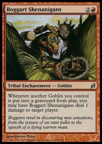 1x BOGGART SHENANIGANS - Lorwyn - MTG - Magic the Gathering - NM 1x BOGGART SHENANIGANS - Lorwyn - MTG - Magic the Gathering - NM