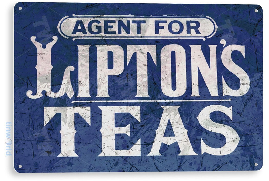 TIN SIGN Lipton\'s Teas Metal Art Café Farm Coffee Espresso Shop Kitchen A858 TIN SIGN Lipton\'s Teas Metal Art Café Farm Coffee Espresso Shop Kitchen A858