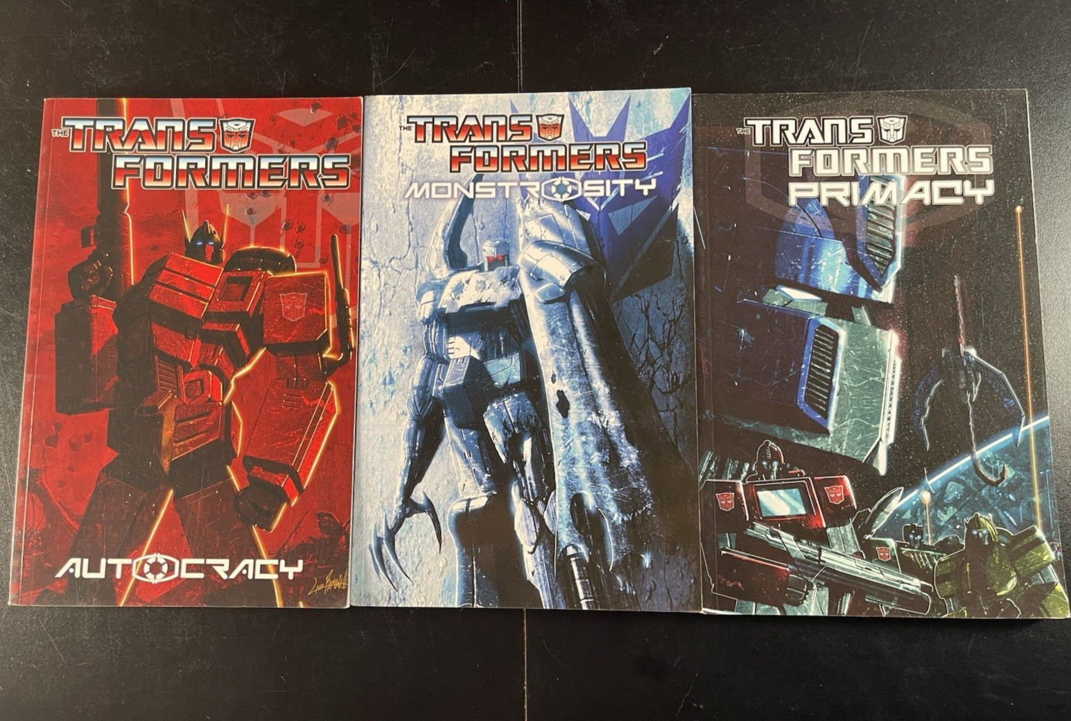 IDW Transformers LOT x 3 Trade Paperback Autocracy Monstrosity Primacy