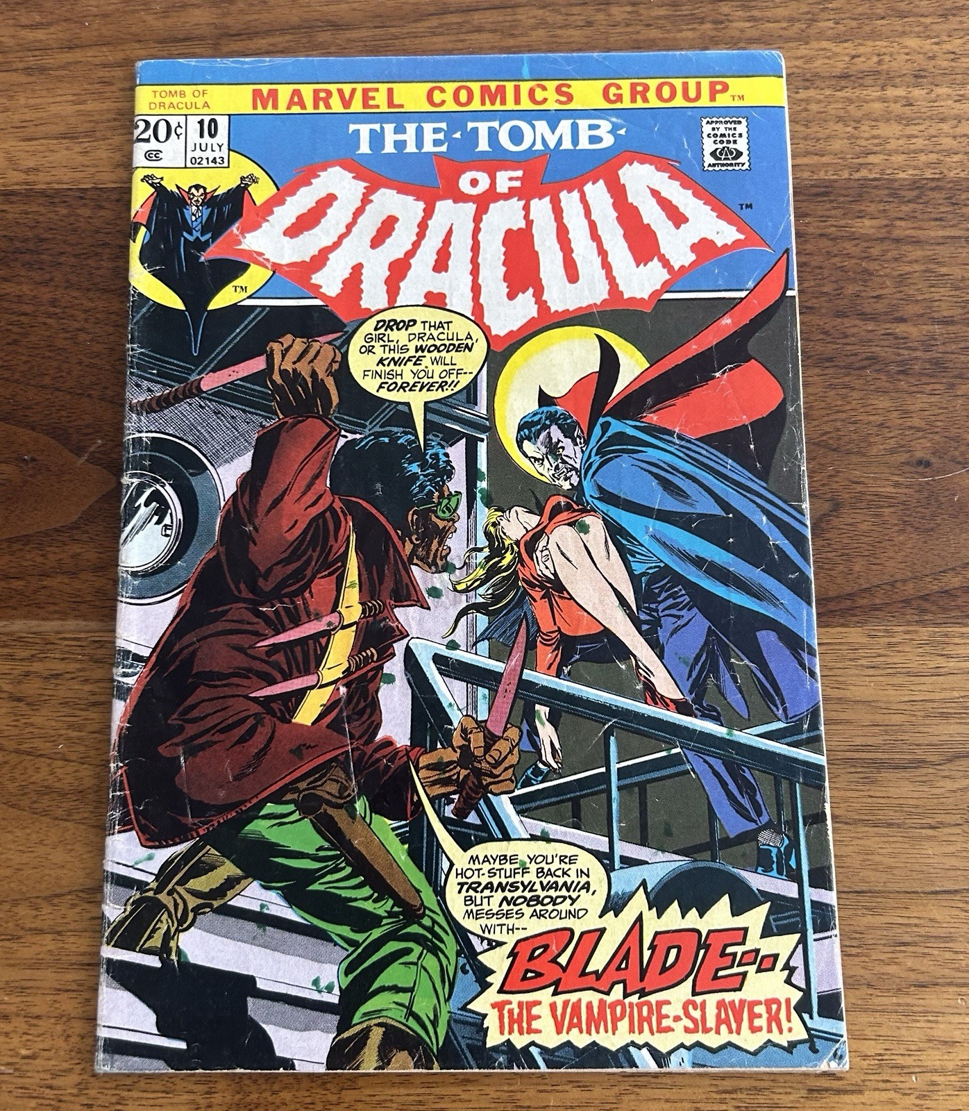 Solid Copy Of Tomb Of Dracula #10 1st App of Blade 1973 Solid Copy Of Tomb Of Dracula #10 1st App of Blade 1973