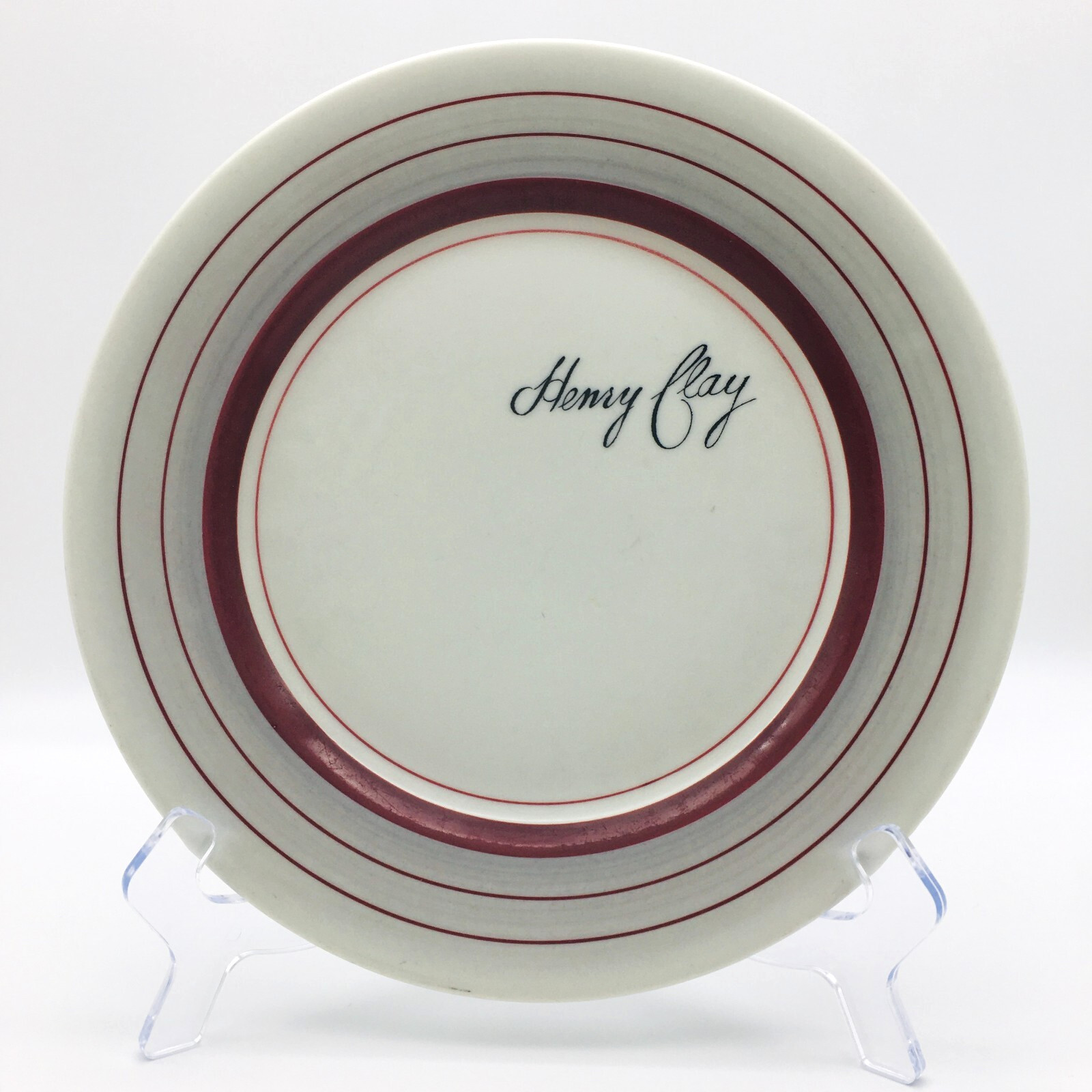 Ashland Kentucky Henry Clay Hotel China Art-Deco Dinner Plate 1930\'s Restaurant