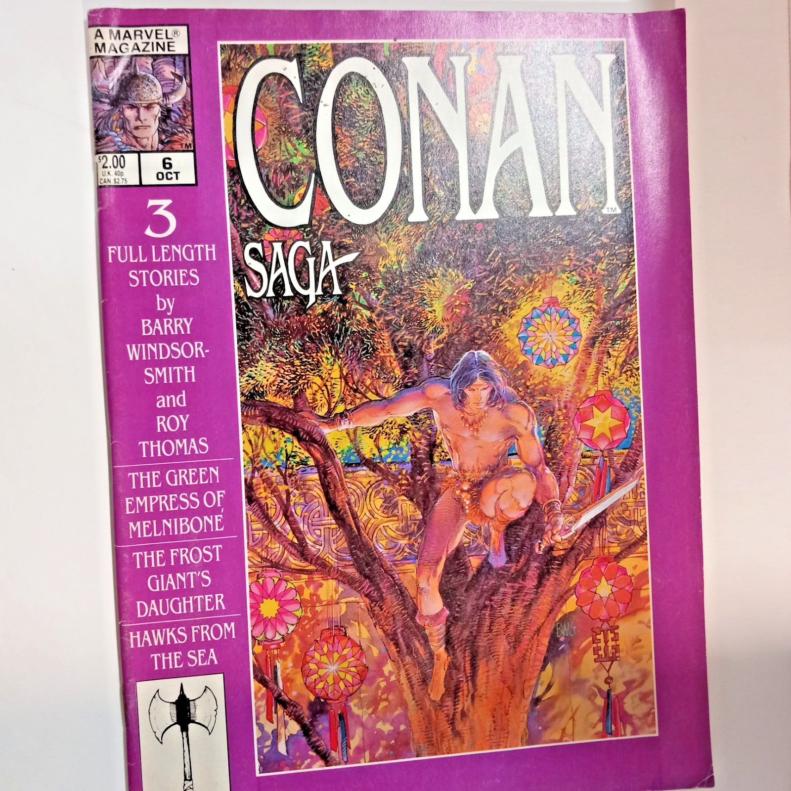 1987 Conan The Barbarian Conan Saga - Marvel Graphic Novel #6 Marvel Magazine 1987 Conan The Barbarian Conan Saga - Marvel Graphic Novel #6 Marvel Magazine