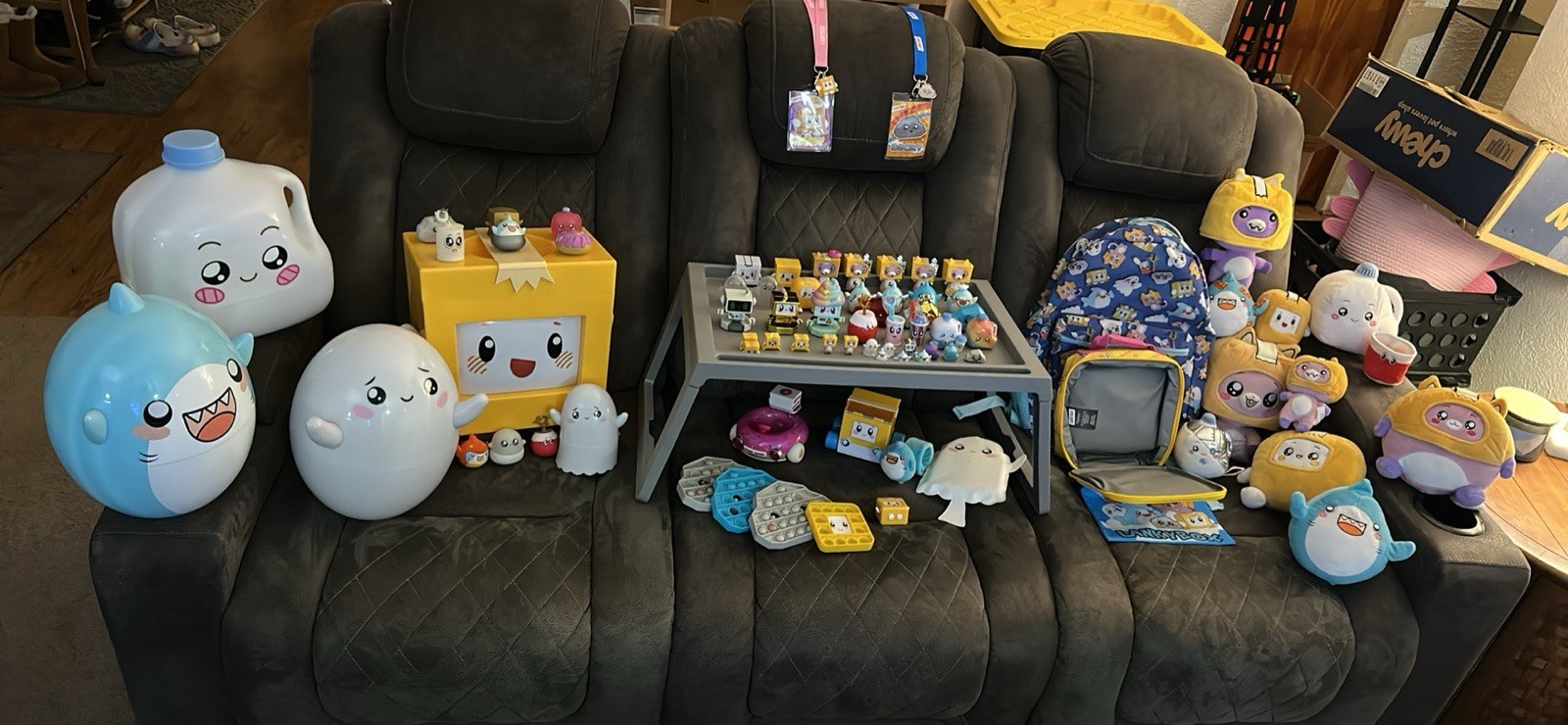LankyBox Collectible Plush & Figures Lot Boxy Rocky Ghosty Sharky Milky