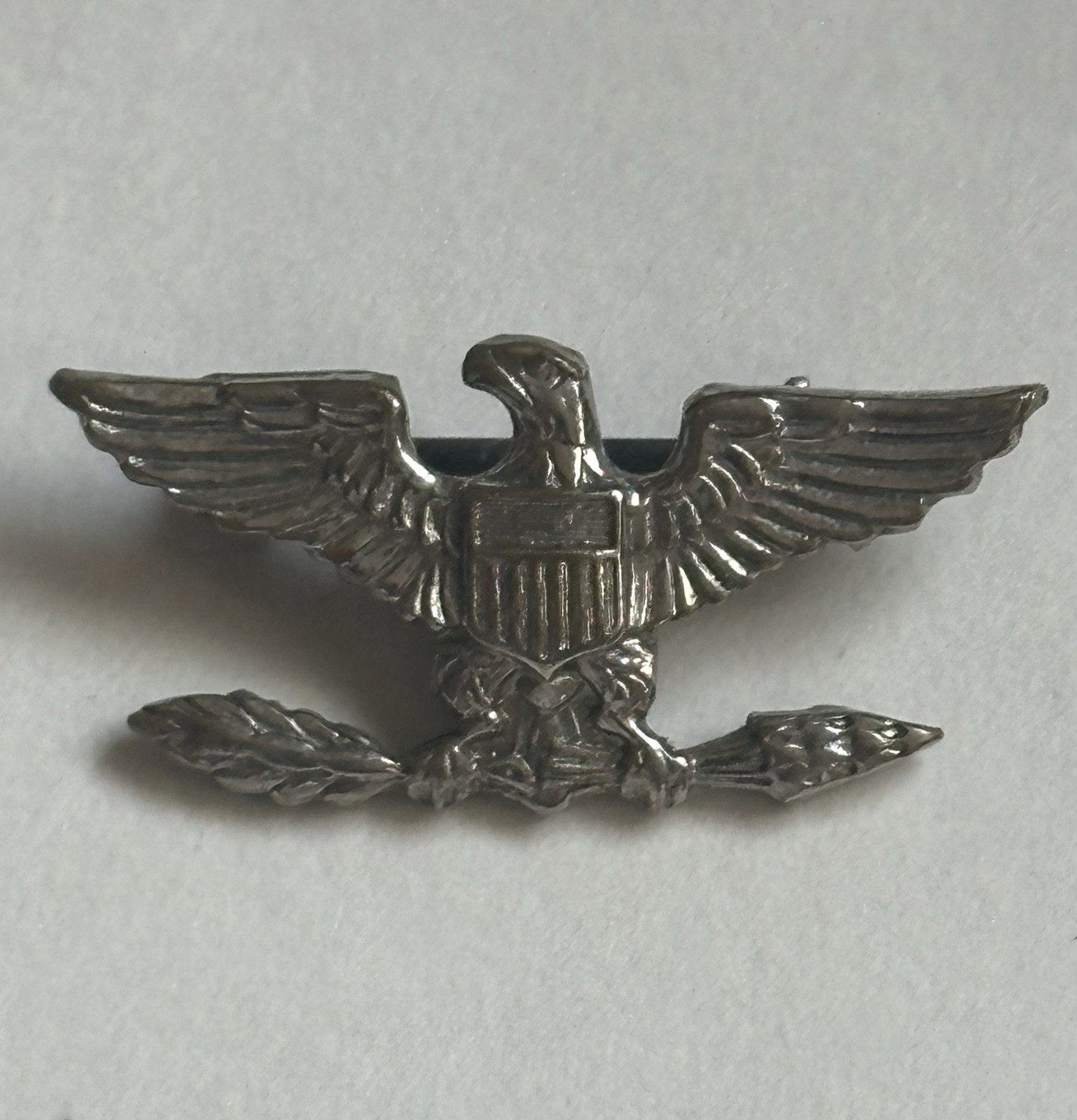 Vintage Imperial HH Hilborn Hamburger US Military Eagle Rank Insignia Pin Vintage Imperial HH Hilborn Hamburger US Military Eagle Rank Insignia Pin
