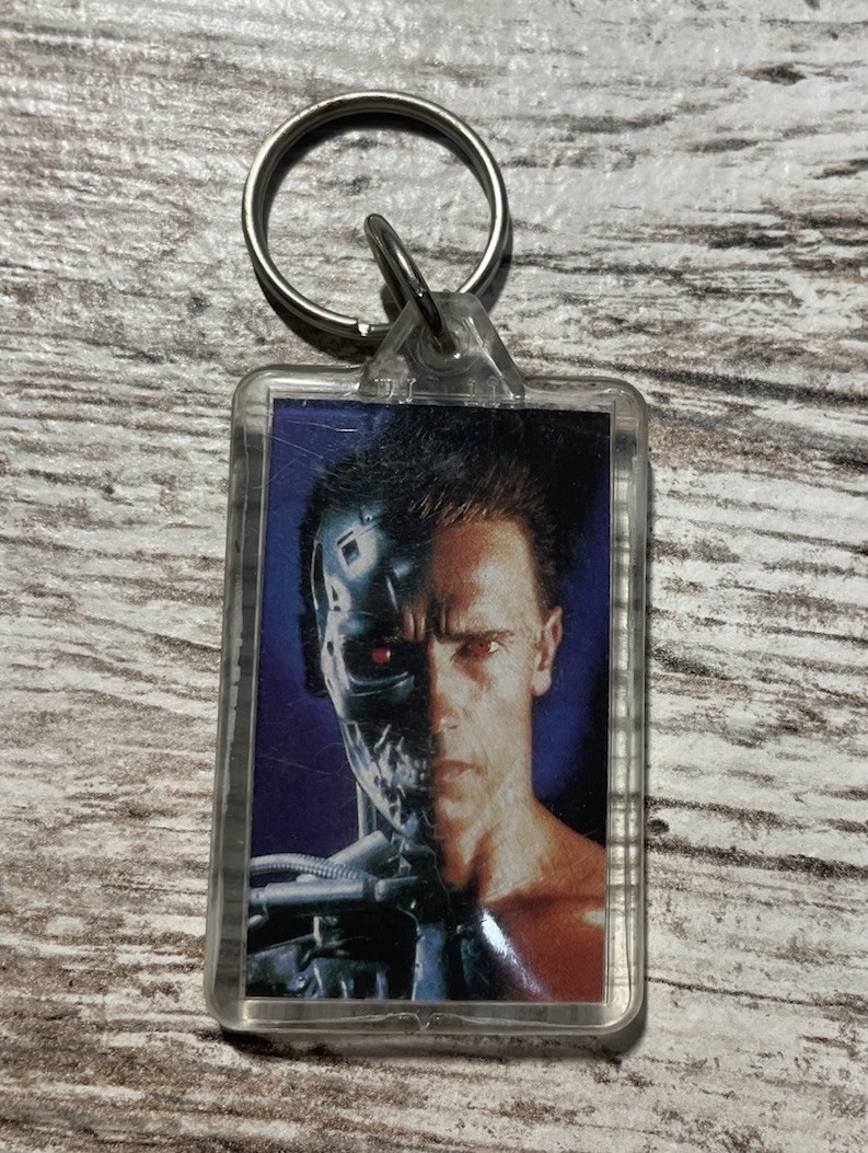 Vintage 1991 Terminator 2 Judgement Day Keychain