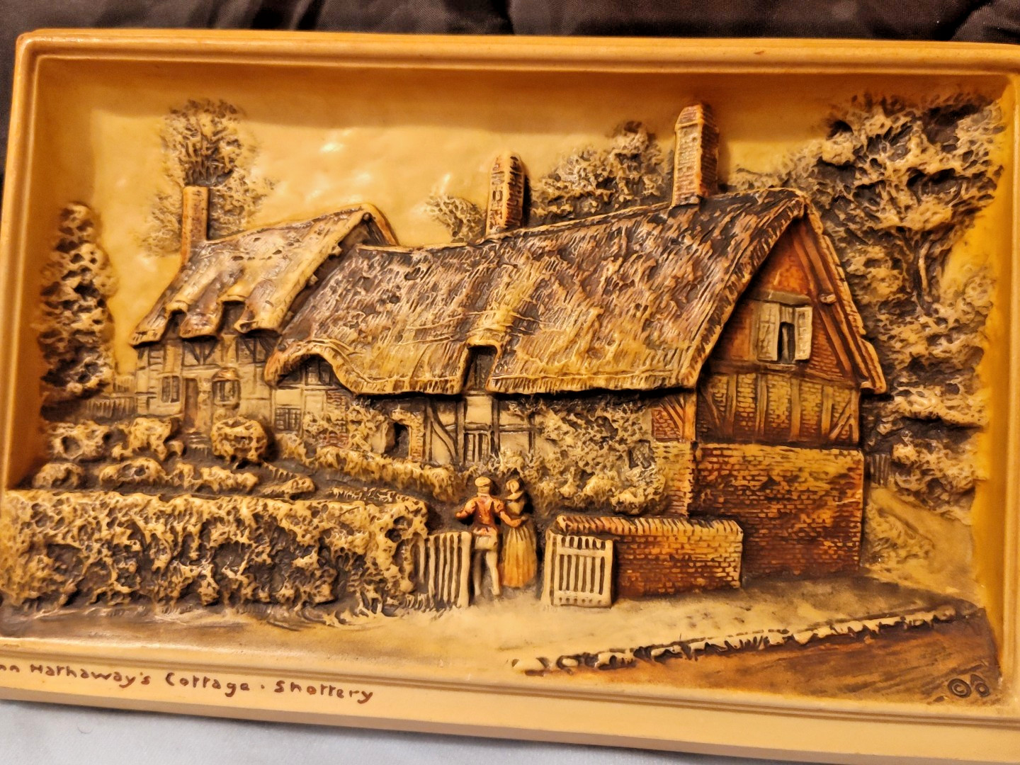 Ann Hathaway Cottage Shottery Osborne Ivorex England Wall Hanging Plaque