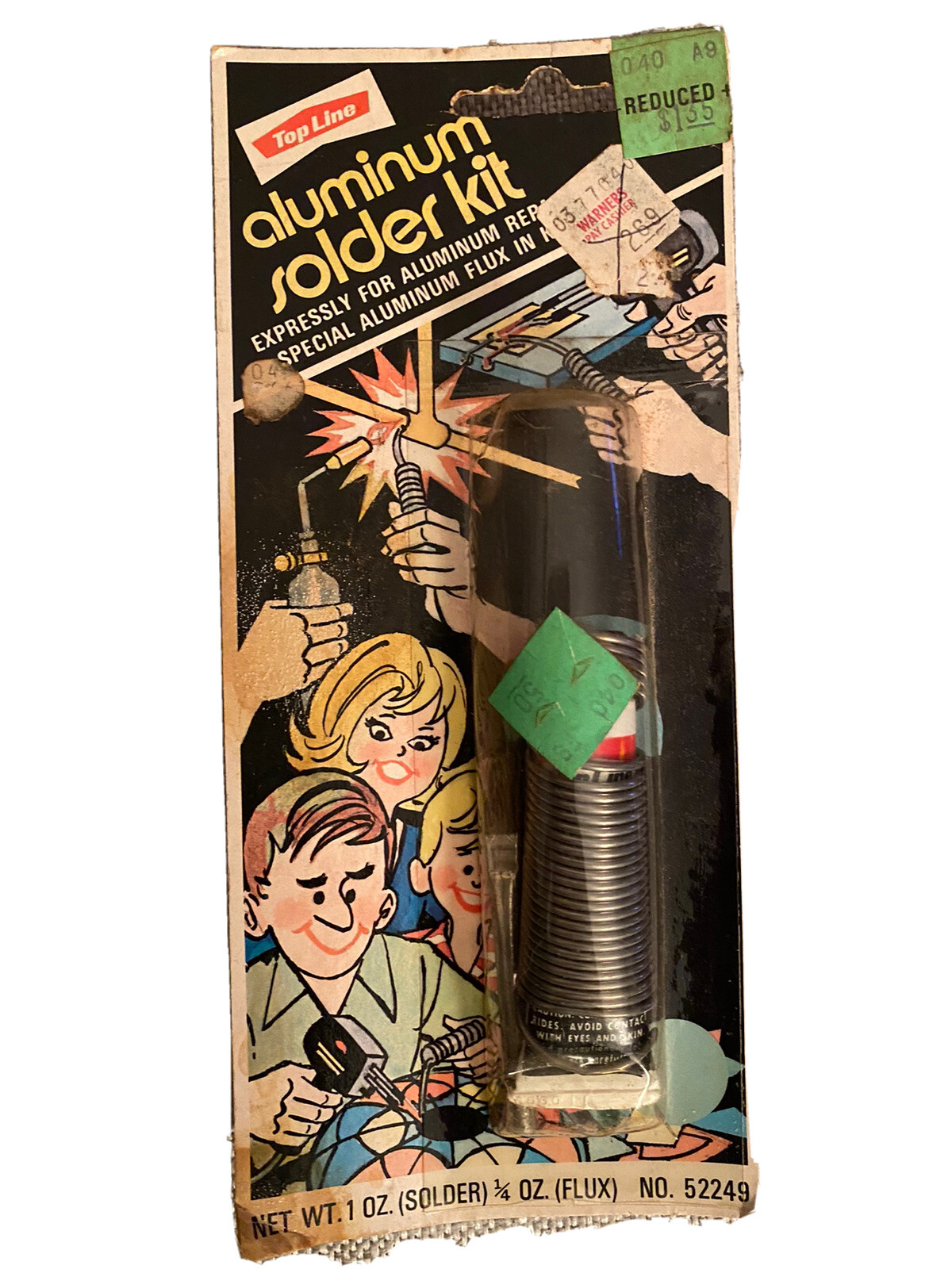 Rare Vtg advertising Top Line aluminum solder kit A Oatey Co OHIO NOS Cartoon Rare Vtg advertising Top Line aluminum solder kit A Oatey Co OHIO NOS Cartoon