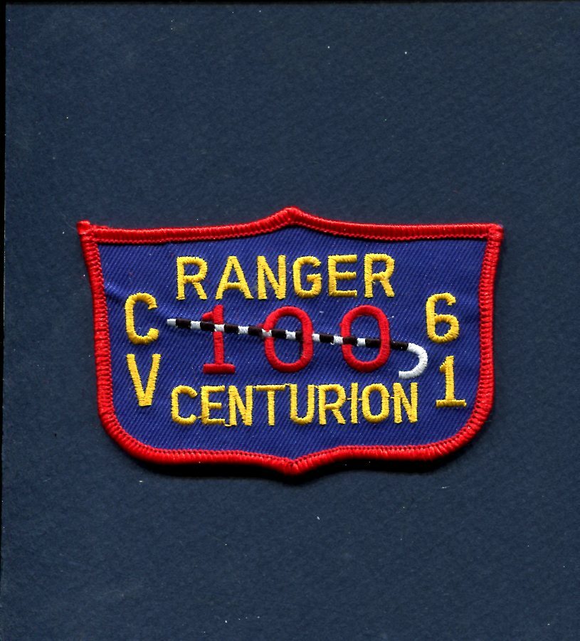 TOP GUN CV-61 USS Ranger 100 Centurion Maverick Goose US Navy Squadron Patch