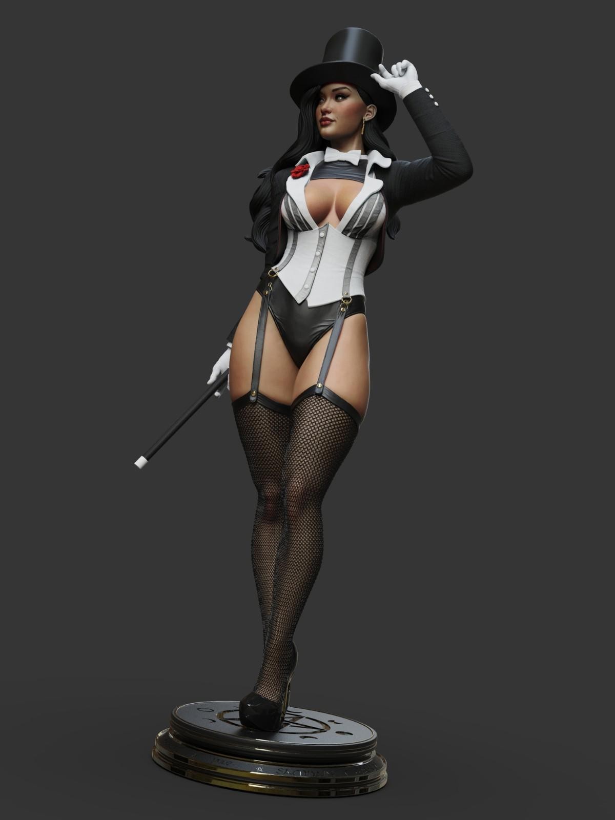Zatanna | 1/4 & 1/6 Unpainted Resin Kit | Mistress of Magic Display Model