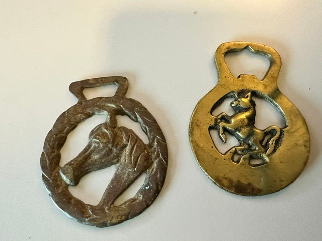 Horse Brass Medallions -set of 2