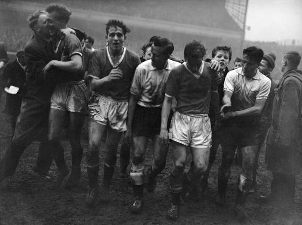 Manchester United Players 1958 Old Photo