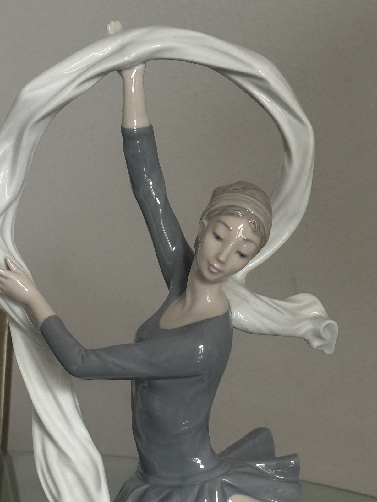 NAO by Lladro 185 Dancer With Veil Porcelain Figurine 13.5” Ballerina Spain Mint