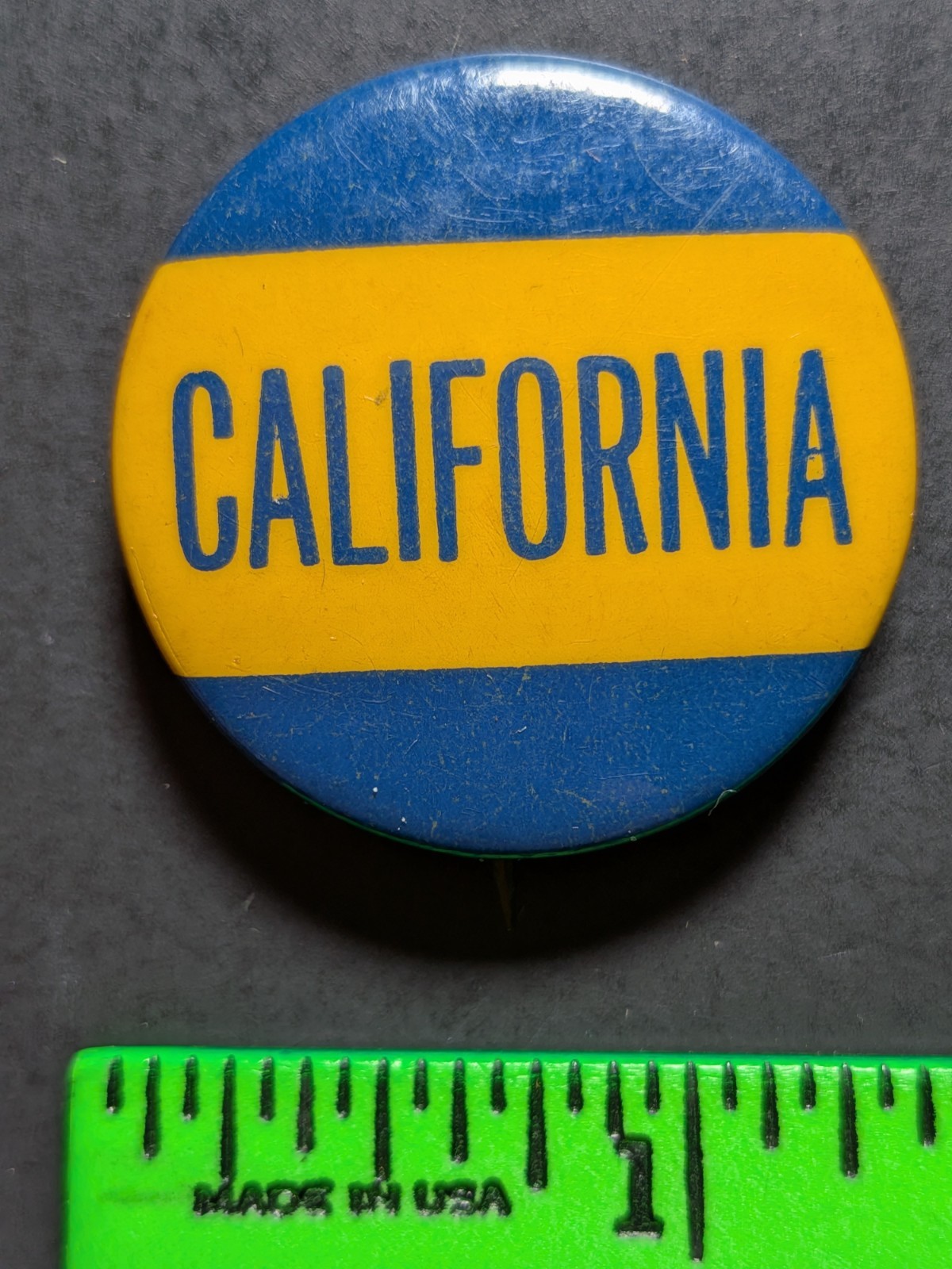Vintage California College University Pinback Pin Vintage California College University Pinback Pin