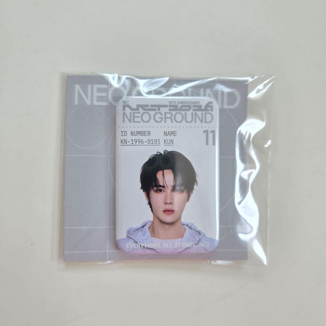 NCT 2026 Kun ID Badge 10th Anniversary Metal Random Badge NCT 127 Dream