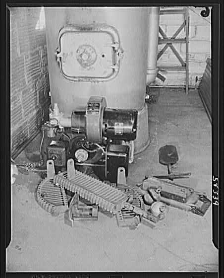 Photo:Fuel Conservation Furnace Burner 1940s Industrial Equipment Repair
