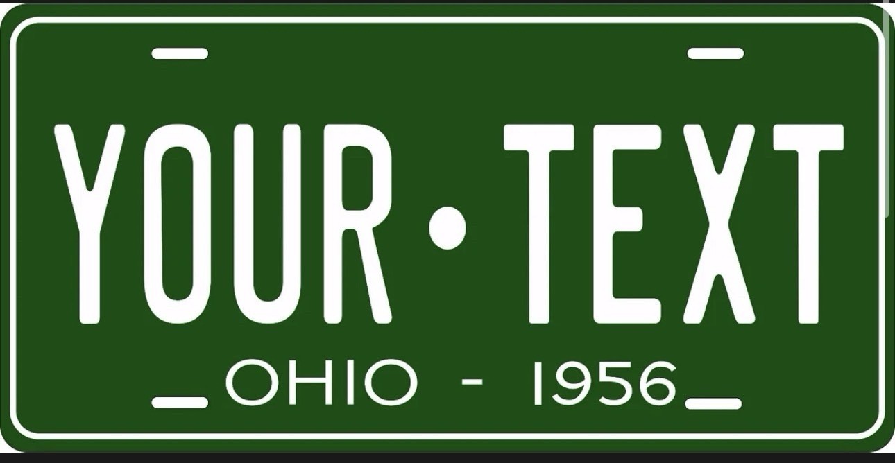 Ohio 1956 License Plate Personalized Custom Car Auto Bike Motorcycle Ohio 1956 License Plate Personalized Custom Car Auto Bike Motorcycle