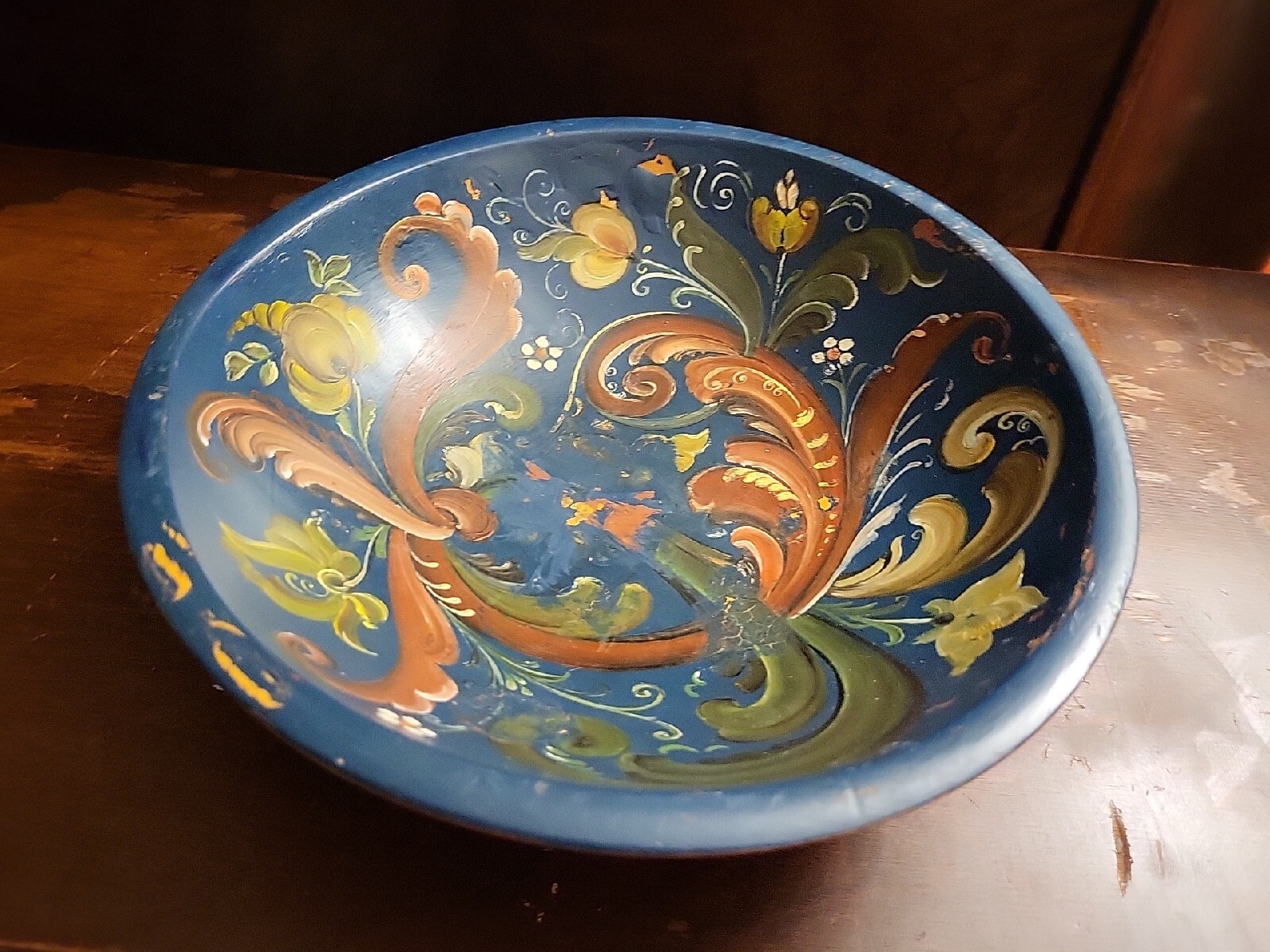 Vintage Munising Wooden Bowl Original Paint~ 10 Vintage Munising Wooden Bowl Original Paint~ 10