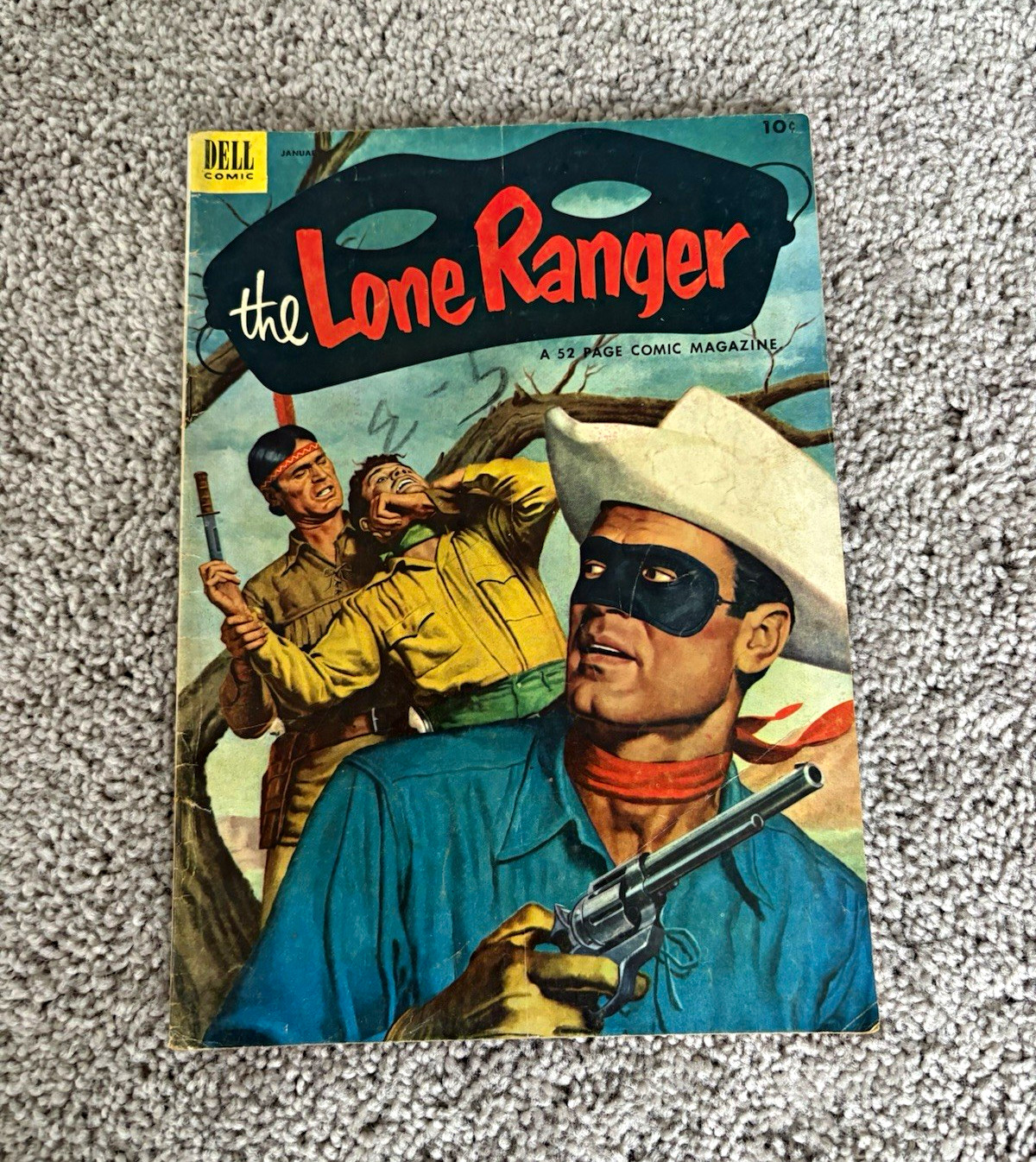 Dell Comics Lot of 5 Vintage Comics - Lone Ranger, Gene Autry