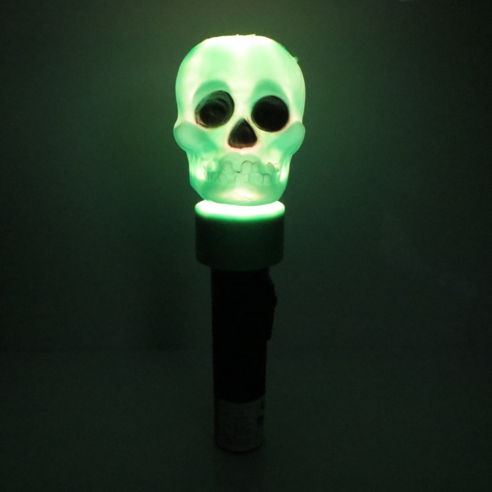 Vintage Green BLINKY Skull Lite Halloween Blow Mold Flashlight Vintage Green BLINKY Skull Lite Halloween Blow Mold Flashlight