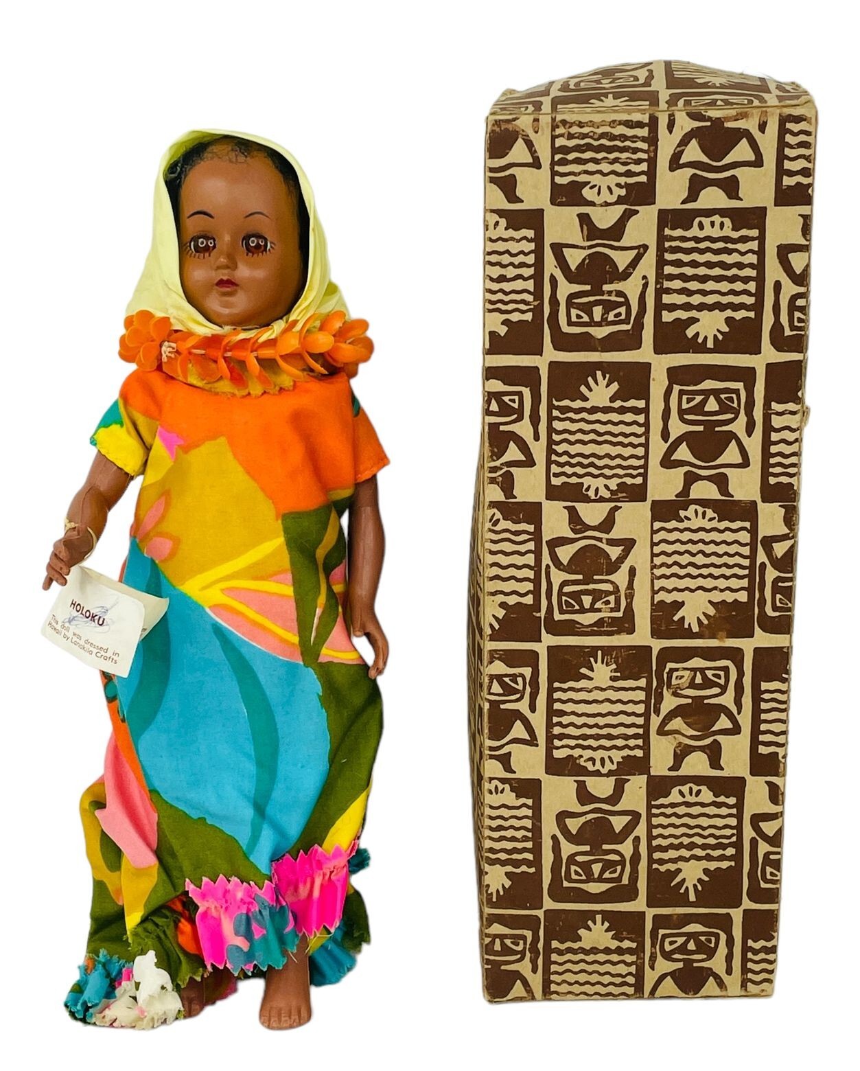 MALAMA LANAKILA CRAFTS DOLL in ORIGINAL BOX Bright Light Honolulu Hawaii