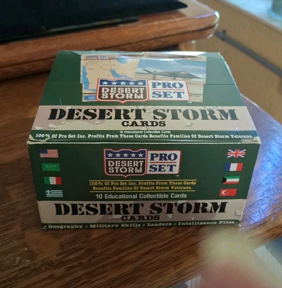 1991 ProSet Desert Storm 36 pack New - Open Box   Desert Storm Collectible Cards