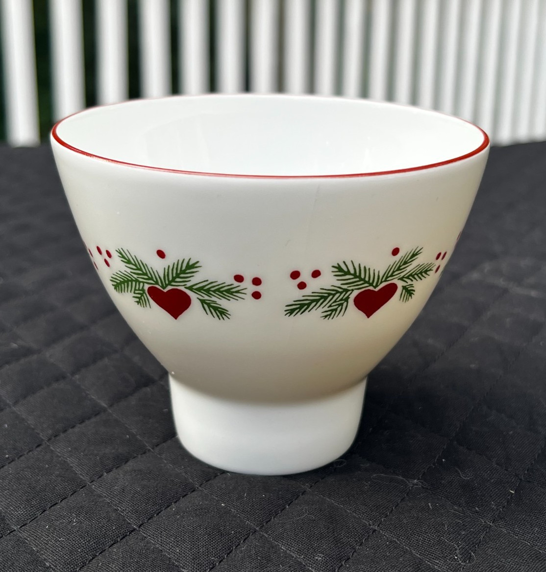 Porsgrund Hearts & Pines  Rice Bowl Dish Christmas Octavia