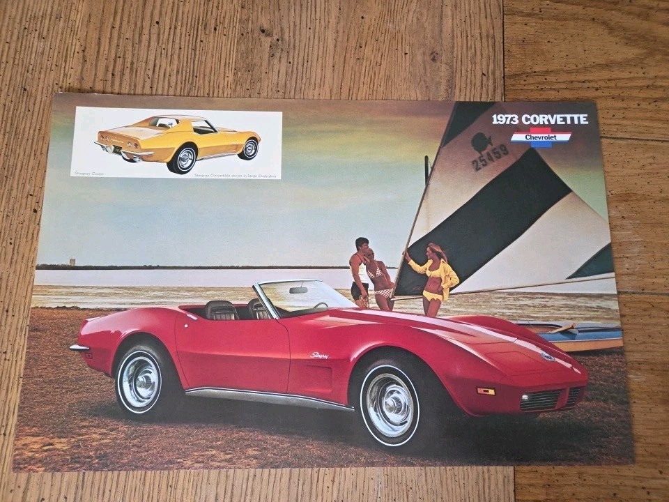 NOS Original 1973 Chevy Corvette Factory Issued 11x17 Sales Poster / Brochure NOS Original 1973 Chevy Corvette Factory Issued 11x17 Sales Poster / Brochure